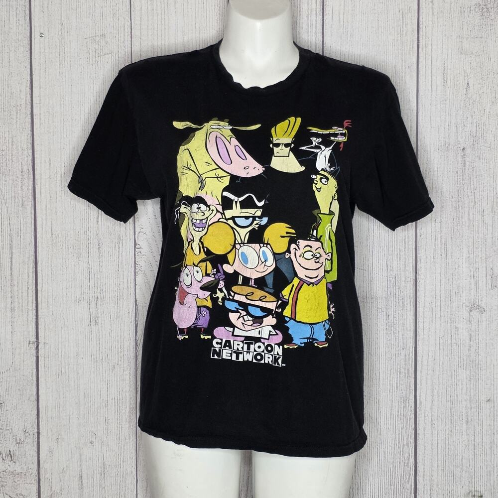 Cartoon Network Cast Graphic Tee Cow & Chicken Dexter Johnny Bravo - Large
